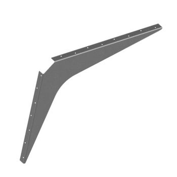 Best Brackets Imported ADA Workstation Support Standard Steel Bracket 29" D x 35" H in Gray, Sold As Pair