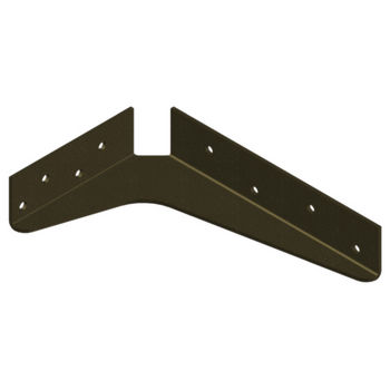 Best Brackets Imported ADA Shelf Support Standard Steel Bracket 5" D x 8" H in Brown, Sold As 10-Piece