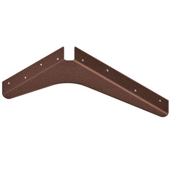Best Brackets Imported ADA Shelf Support Standard Steel Bracket 8" D x 12" H in Copper, Sold As 10-Piece