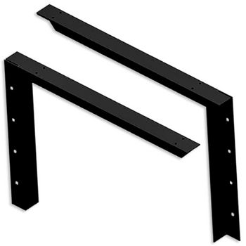 Best Brackets Imported Concealed Bracket (2.0 Version) with 30" Support Arm in Black, Sold As Pair