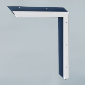 Best Brackets Imported Concealed Bracket (1.0 Version) with 9" Support Arm in White, Sold As Pair