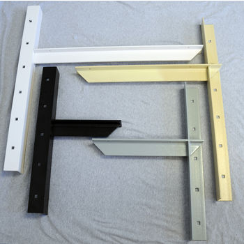 Concealed Bracket with 9" to 24'' Support Arm, 2 Pcs. Available in 4 Finishes