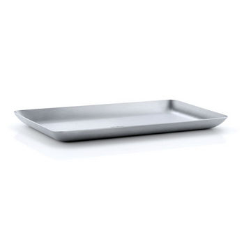 Blomus Basic Collection Tray in Satin Stainless Steel, 8-43/64'' W x 5-5/32'' D x 19/32'' H