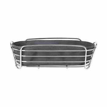 Blomus Delara Collection Wire Serving Basket, Long, Magnet, 4-7/8''W x 12- 1/4''D x 3-3/4''H