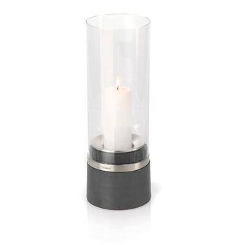Piedra Hurricane Lamp with Candle