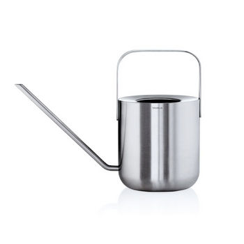 Blomus Planto Collection 1 Liter Watering Can in Satin Stainless Steel, 10-1/8'' W x 2-3/8'' D x 7-17/32'' H