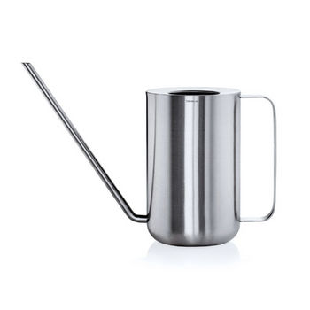 Blomus Planto Collection 1.5 Liter Watering Can in Satin Stainless Steel, 12-11/16'' W x 4-1/2'' D x 7-31/32'' H