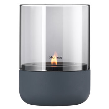 Blomus Calma Collection Hurricane Lamp in Grey For Tealight, Product View