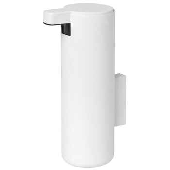 Blomus Modo Collection Wall Mounted 6 oz Soap Dispenser in White Titanium-Coated Steel, Product View