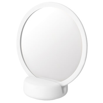 Blomus Sono Collection Vanity Mirror with 5x Magnification and Holder in White, Product View