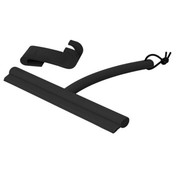 Blomus Vipo Collection Shower Squeegee with Hanger in Black, Included Items
