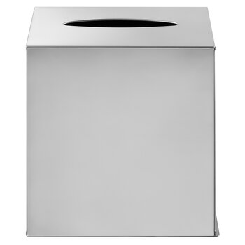 Blomus Nexio Collection Boutique Tissue Box Cover in Polished Stainless Steel, Product View