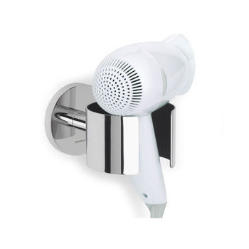 Blomus Primo Hairdryer Holder in Polished Stainless Steel