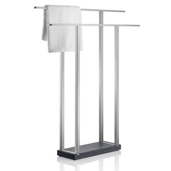 Blomus Menoto Collection Wide Towel Rack in Satin Stainless Steel, 6-5/16'' W x 29-9/16'' D x 35-21/32'' H