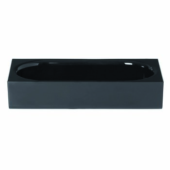 Blomus Modo Collection Rectangular Acrylic Tray Suitable in Black For Modo Wall Shelf, Product View