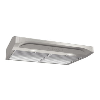 Broan Alta 3 Series 30'' Convertible Under Cabinet Range Hood, 450 Max Blower CFM, 0.5 Sones, Stainless Steel, LED Light, Product View