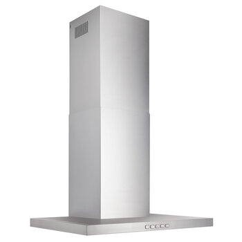 Broan BWT2 Series 30'' Convertible Wall Mount T-Style Chimney Range Hood, 450 Max Blower CFM, 3.0 Sones, Stainless Steel, Product View