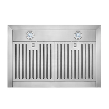 Broan BWT2 Series 30'' Convertible Wall Mount T-Style Chimney Range Hood, 450 Max Blower CFM, 3.0 Sones, Stainless Steel, Baffle Filters View