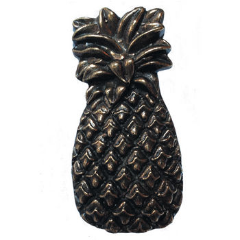 Buck Snort Tropical Collection 1-3/8'' Wide Large Pineapple Cabinet Knob in Antique Brass, Available in Multiple Finishes