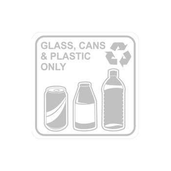 Busch Systems Square Recycling Bin Labels