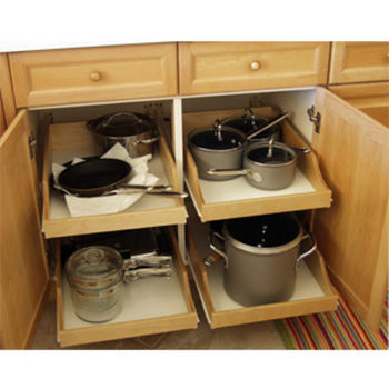 Rolling Shelves ''Express Pre-Assembled Cabinet Pull-Out Shelves for  Kitchen, Vanity, Closet, Garage