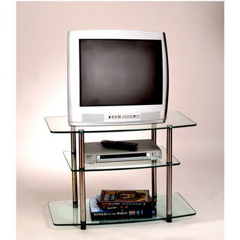 Classic Glass Series Three-Tier TV Stand