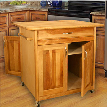 Catskill Large Kitchen Island with Double Sided Doors