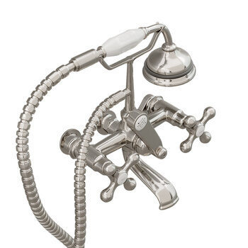 Cambridge Plumbing Telephone Faucet & Hand Shower, Brushed Nickel