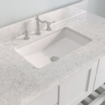 White Bathroom Vanity - Olympus Composite Countertop