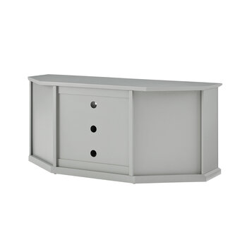 Crosley Furniture 60'' Corner Tv Stand In Gray, 59-3/4'' W x 23-1/2'' D x 26-3/8'' H