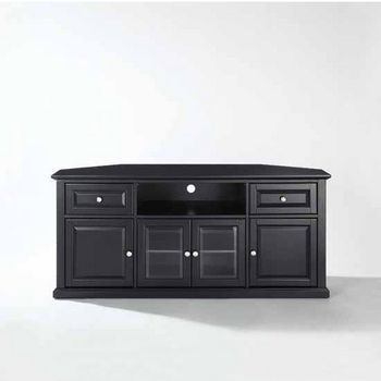 Crosley Furniture 60" Corner TV Stand, 59-3/4''W x 23-1/2''D x 26-1/2''H