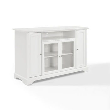 Crosley Furniture Campbell 60" TV Stand, White Finish