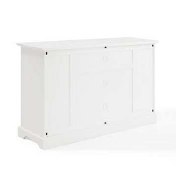 Crosley Furniture Campbell 60" TV Stand, White Finish