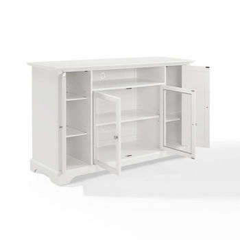 Crosley Furniture Campbell 60" TV Stand, White Finish