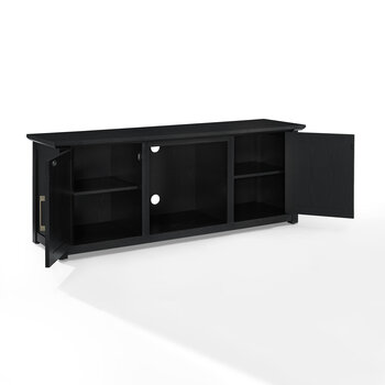 Crosley Furniture  Camden 58'' Low Profile Tv Stand In Black, 58'' W x 15-3/4'' D x 22'' H