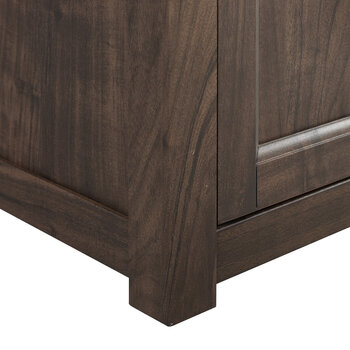 Crosley Furniture  Camden 58'' Low Profile Tv Stand In Dark Walnut, 58'' W x 15-3/4'' D x 22'' H
