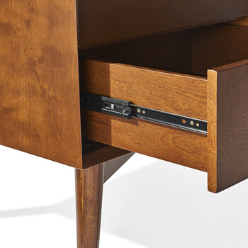 Crosley Furniture Landon Media Console In Mahogany, 40'' W x 19'' D x 27-1/4'' H