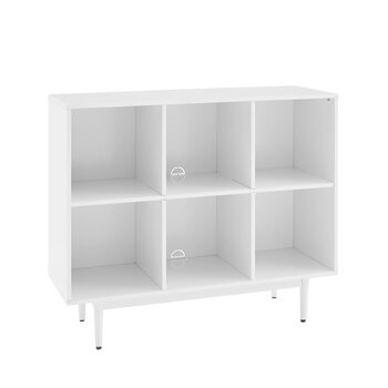 Crosley Furniture  Liam 6 Cube Bookcase In White, 42-1/4'' W x 15-3/4'' D x 35-7/8'' H