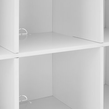 Crosley Furniture  Liam 6 Cube Bookcase In White, 42-1/4'' W x 15-3/4'' D x 35-7/8'' H
