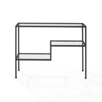 Crosley Furniture  Sloane Console Table In Matte Black, 43-3/8'' W x 12-3/8'' D x 32'' H