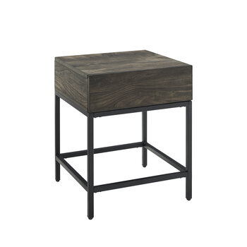 Crosley Furniture  Jacobsen End Table In Brown Ash, 18'' W x 18'' D x 22-1/2'' H