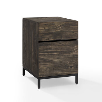 Crosley Furniture  Jacobsen File Cabinet In Brown Ash, 15-3/4'' W x 19-1/2'' D x 23-7/8'' H