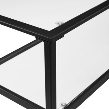 Crosley Furniture  Ashton Console Table In Matte Black, 42'' W x 14'' D x 30'' H