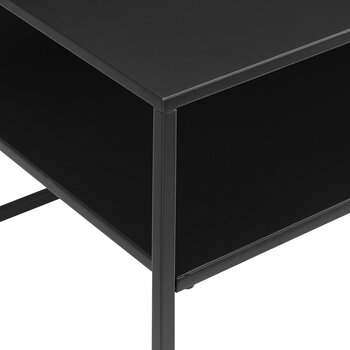 Crosley Furniture  Braxton Console Table In Matte Black, 42'' W x 12'' D x 30'' H