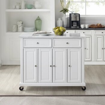 White - With Castors - Lifestyle View