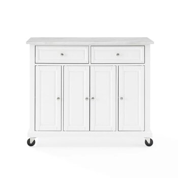 White - With Castors - Front