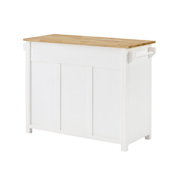 Crosley Furniture  Laurel Kitchen Island/Cart In White, 42'' W x 18'' D x 32-5/8'' H