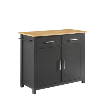 Crosley Furniture  Tristan Kitchen Island/Cart In Gray, 40'' W x 18'' D x 36'' H