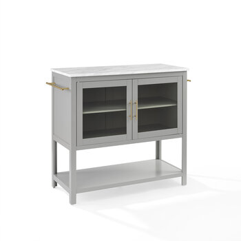Crosley Furniture  Katrina Kitchen Island In Gray, 40'' W x 18'' D x 36-1/2'' H