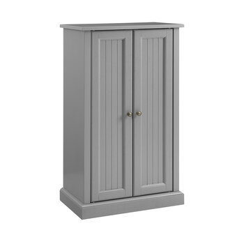 Crosley Furniture  Seaside Accent Cabinet In Distressed Gray, 23-1/2'' W x 14'' D x 41-1/4'' H